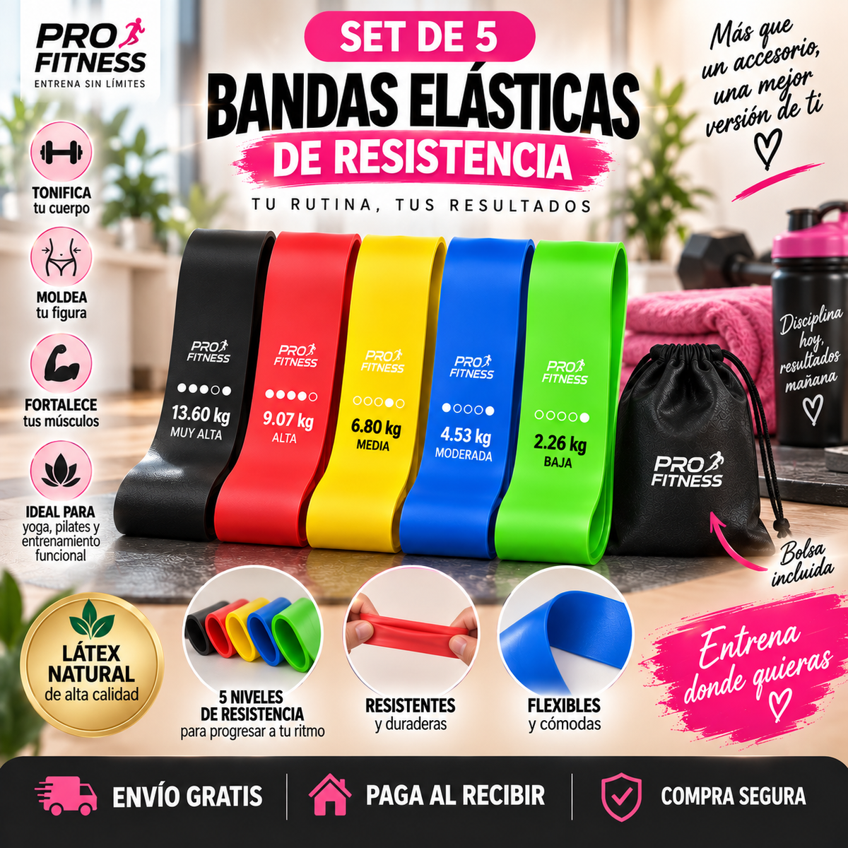 Bandas Elásticas - Set 5 Unidades