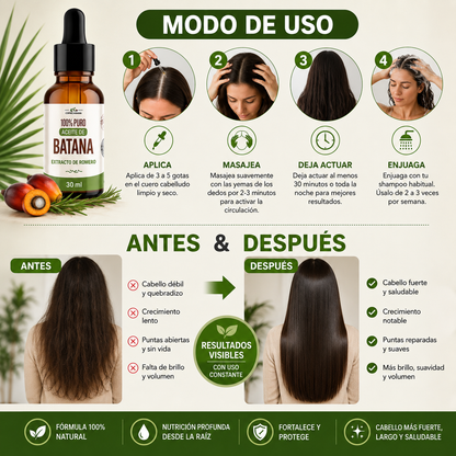 Aceite Batana Crecimiento Cabello 30 ml